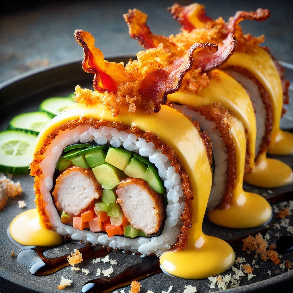Bacon Roll Sushi